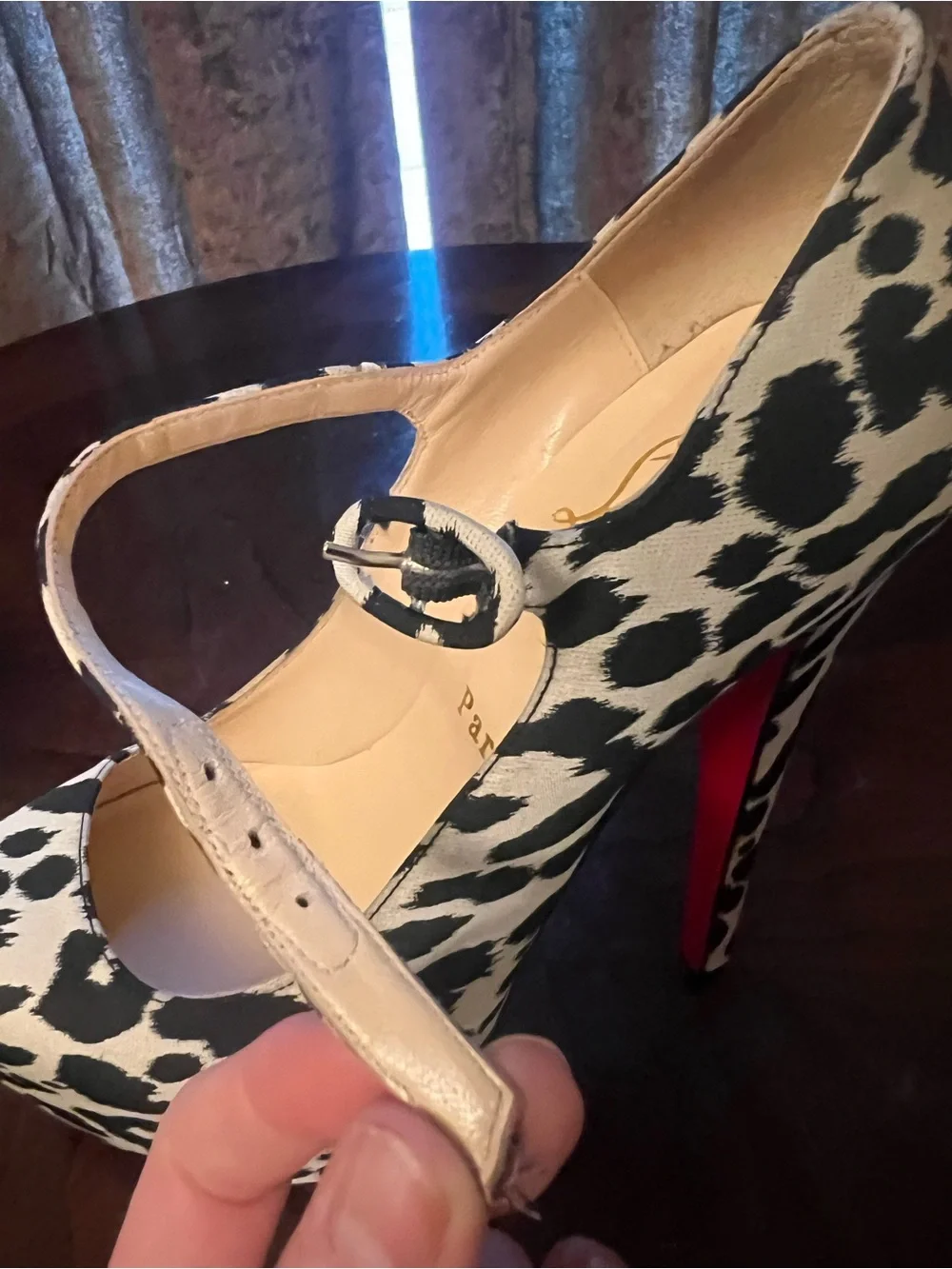 (Price FIRM) Christian Louboutin Tissu Leopardino Lady Daf 160 Platform Pumps